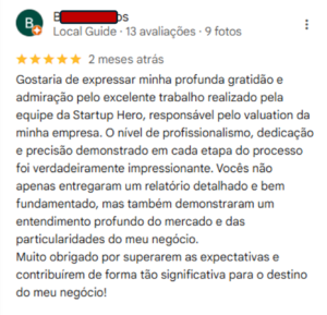 Depoimento de valuation para venda 2